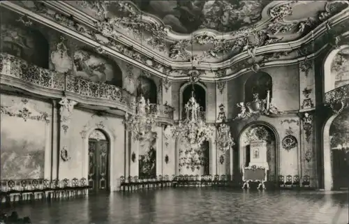 Ansichtskarte Rudolstadt Schloss Heidecksburg - Großer Festsaal 1958