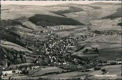 Ansichtskarte Geising-Altenberg (Erzgebirge) Panorama-Ansicht 1960