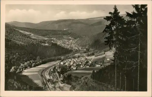 Ansichtskarte Sitzendorf Panorama-Ansicht 1956