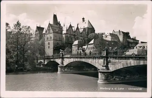 Ansichtskarte Marburg an der Lahn Universität 1930