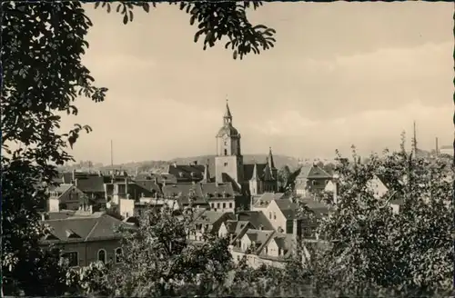Ansichtskarte Meerane Blick auf die Stadt 1958