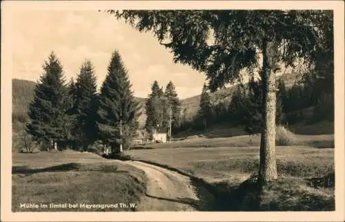 Ansichtskarte Geilsdorf-Ilmtal Gaststätte Zur Mühle 1955