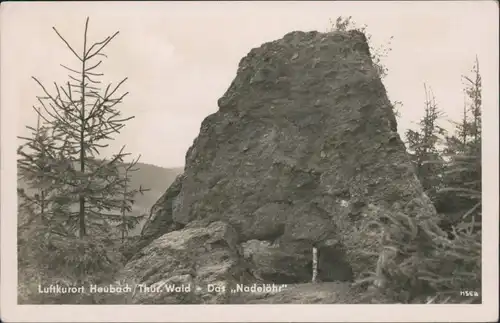 Ansichtskarte Heubach (Thür. Wald)-Masserberg Das "Nadelöhr" 1955