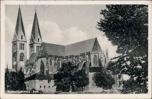 Ansichtskarte Halberstadt Dom 1957