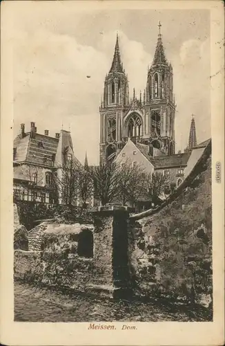 Ansichtskarte Meißen Dom 1924
