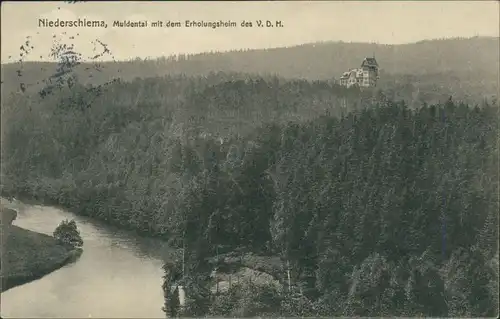 Niederschlema-Bad Schlema Muldental mit dem Erholungsheim des V.D.H. 1913