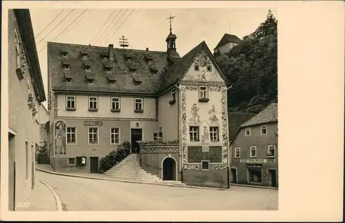 Ansichtskarte Ziegenrück/Saale Rathaus g1955
