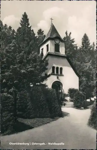 Foto Ansichtskarte Oberbärenburg Altenberg (Erzgebirge) Waldkapelle g1959