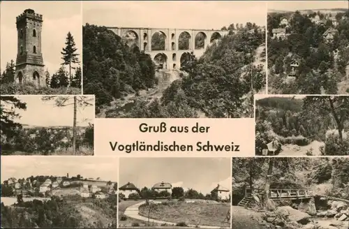 Ansichtskarte Jocketa-Pöhl Gruß aus der Vogtländischen Schweiz 1963