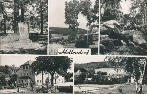 Bad Gottleuba-Bad Gottleuba-Berggießhübel OT  Gedenkstein, Felsen 1961