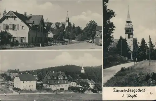 Tannenbergsthal (Vogtland)-Muldenhammer Straße,  Kirche 1958