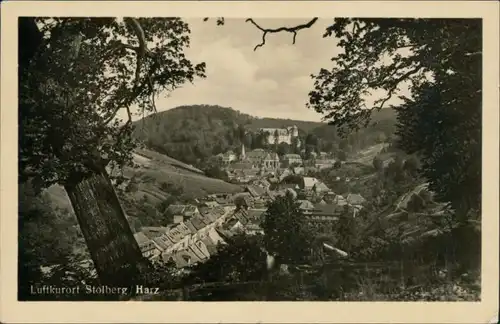 Ansichtskarte Stolberg (Harz) Blick auf den Ort 1956