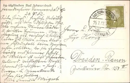 Bad Schwarzbach i. Isergerbirge Stadtansicht g1932