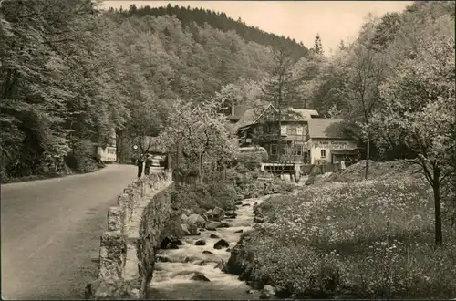 Ansichtskarte Trusetal HO-Gaststätte zumTrusetaler Wasserfall 1960