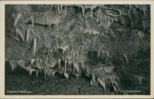 Ansichtskarte Syrau (Vogtland) Drachenhöhle - Kristallsaal 1939