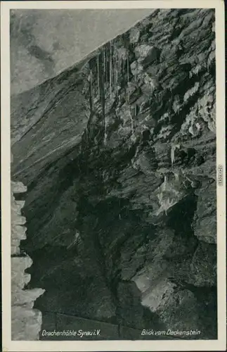 Ansichtskarte Syrau (Vogtland) Drachenhöhle - Blick vom Deckenstein 1957