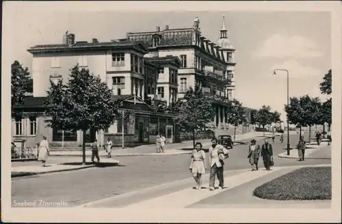 Ansichtskarte Zinnowitz Straße 1953