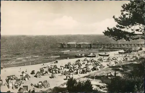 Ansichtskarte Bansin-Heringsdorf Usedom Strand 1959