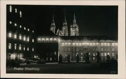 Burgstadt-Prag Hradschin/Hradčany Praha Hradschin/Hradčany bei Nacht 1932