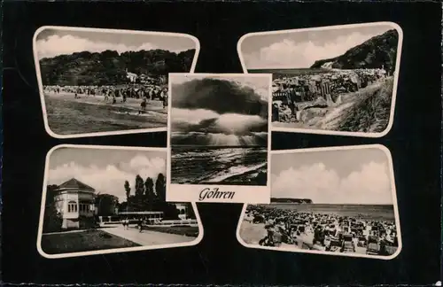 Ansichtskarte Göhren (Rügen) Strand, Konzertplatz, Ostsee 1962