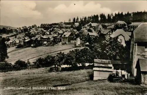 Ansichtskarte Steinheid-Neuhaus am Rennweg Blick auf den Ort 1957