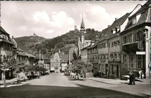 Ansichtskarte Weinheim (Bergstraße) Marktplatz 1960