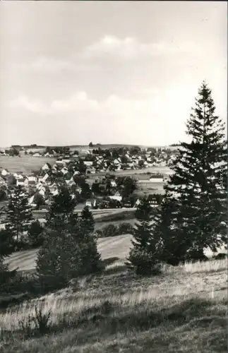 Ansichtskarte Breitenbrunn (Erzgebirge) Blick auf den Ort 1968