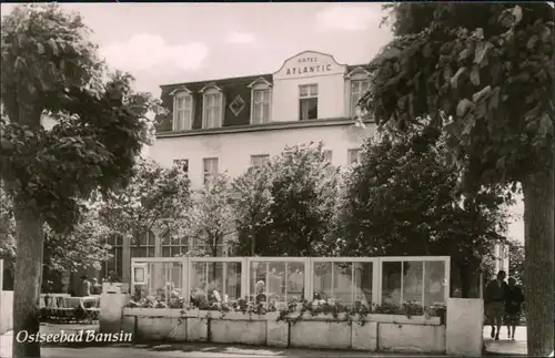 Ansichtskarte Bansin-Heringsdorf Usedom Hotel Atlantic 1961