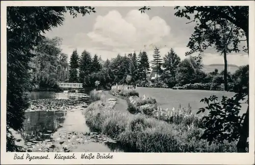 Ansichtskarte Bad Pyrmont schönster Kurpark Deutschlands 1939