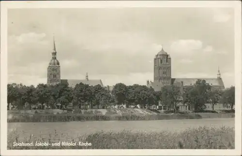 Stralsund Nicolaikirche / St. Nikolai Kirche u. St. Jakobi Kirche 1939