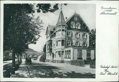 Foto Baiersbronn Bahnhofshotel 1930 Privatfoto