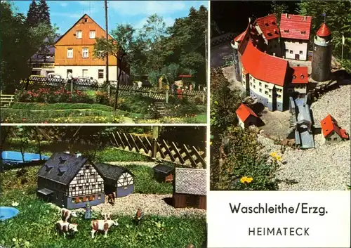 Waschleithe-Grünhain-Beierfeld Gasthaus  Miniaturschauanlage Heimatecke 1977