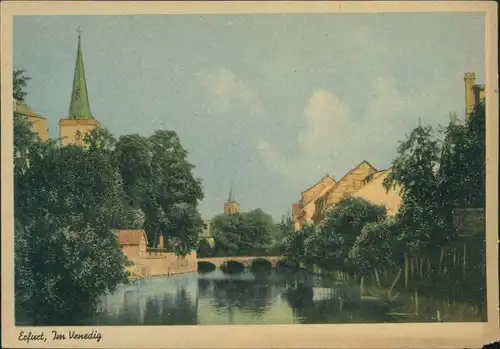 Ansichtskarte Erfurt Künstlerkarte: Gemälde "Im Venedig" 1934