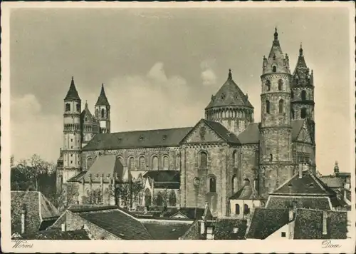 Ansichtskarte Worms Dom St. Peter 1930