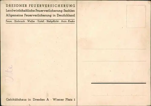 Dresden Geschäftshaus "Landwirtschaftliche Feuerversicherung" 1940