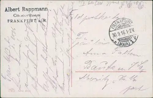 Postcard  Militär Scherzkarten - Ein Brief vom Liebchen 1916