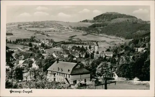 Ansichtskarte Geising-Altenberg (Erzgebirge) Blick auf den Ort 1964