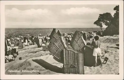 Ansichtskarte Kühlungsborn Strand 1953