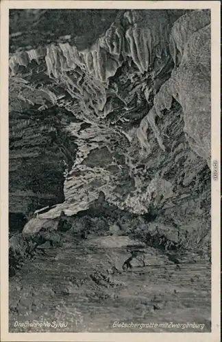 Syrau (Vogtland) Drachenhöhle - Gletschergrotte mit Zwergenburg 1933