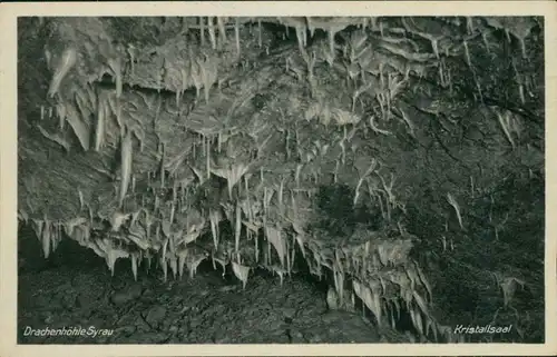 Ansichtskarte Syrau (Vogtland) Drachenhöhle (Syrau) - Kristallsaal 1932