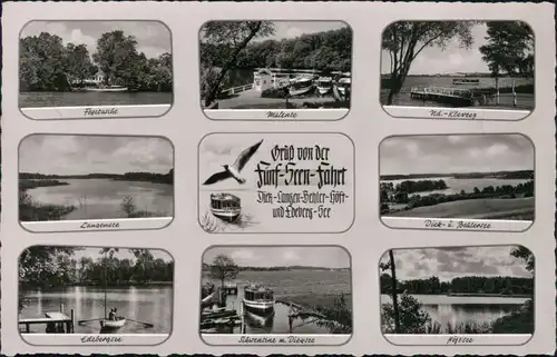 Fünf-Seen-Fahrt: Langensee, Malente, Edebergsee, Höftsee, Dicksee 1957