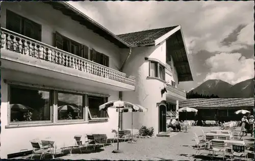 Ansichtskarte Garmisch-Partenkirchen Berggasthof "Almhütte" 1990