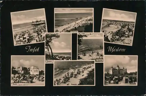 Ansichtskarte Usedom Insel Usedom - Strandansichten 1962