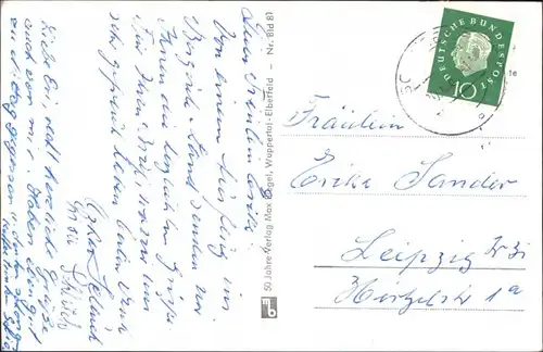 Ansichtskarte Solingen Wupperlandschaft 1960