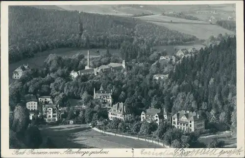 Postcard Bad Reinerz Duszniki-Zdrój Blick auf den Ort 1929