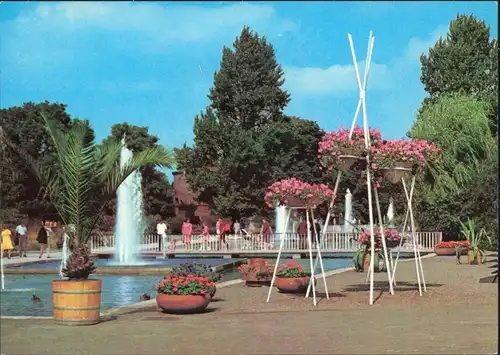 Erfurt Internationale Gartenbauausstellung der DDR (IGA)  Wasserachse 1980