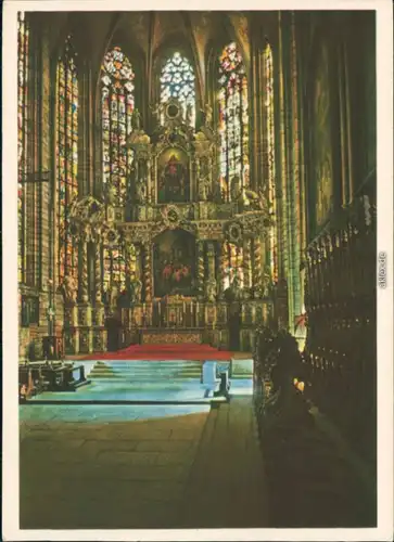 Ansichtskarte Erfurt Erfurter Dom - der hohe Chor 1955