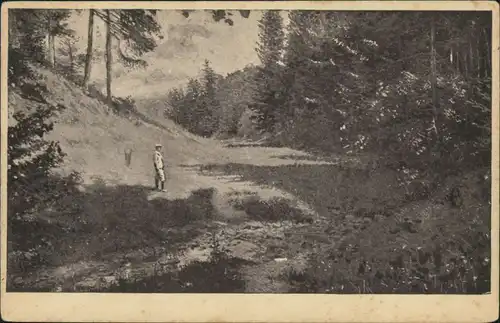 Mährisch Weißkirchen Hranice na Moravě Mariánské údolí/Fluss-Fischer 1923