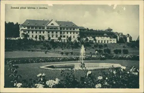 Postcard Gewitsch Jevíčko Zemská plicní léčebna/Lungenklinik 1927