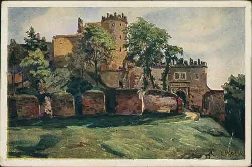 Postcard Boskowitz Boskovice Hrad Boskovice/Burg 1926